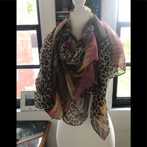 Cheetah print scarf/sarong
